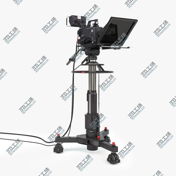 images/goods_img/20210312/TV Camera Panasonic & Pedestal 3D model/3.jpg